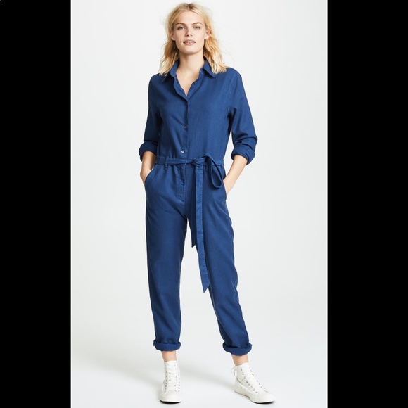 baldwin Pants - BALDWIN Rosie Jumpsuit In Navy Size Large